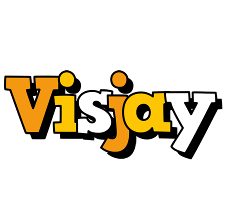 Visjay cartoon logo