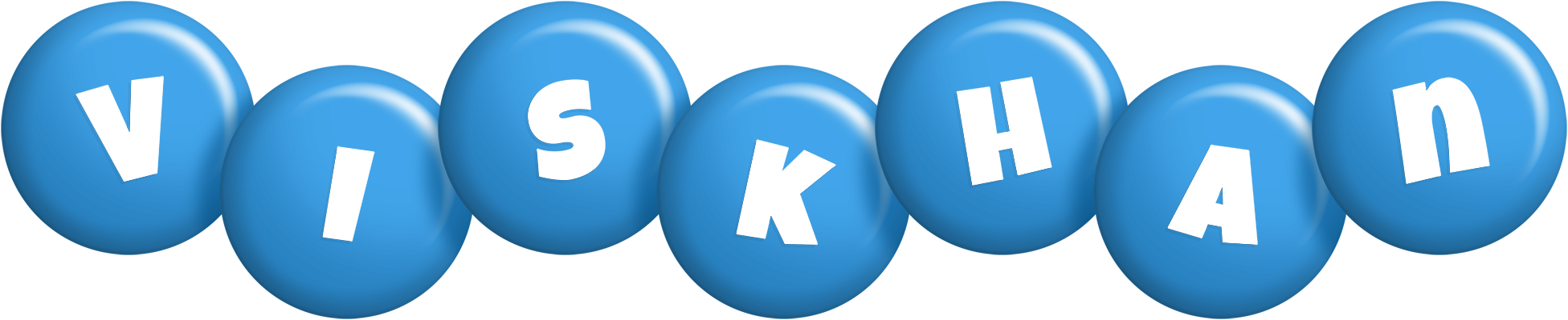 Viskhan candy-blue logo