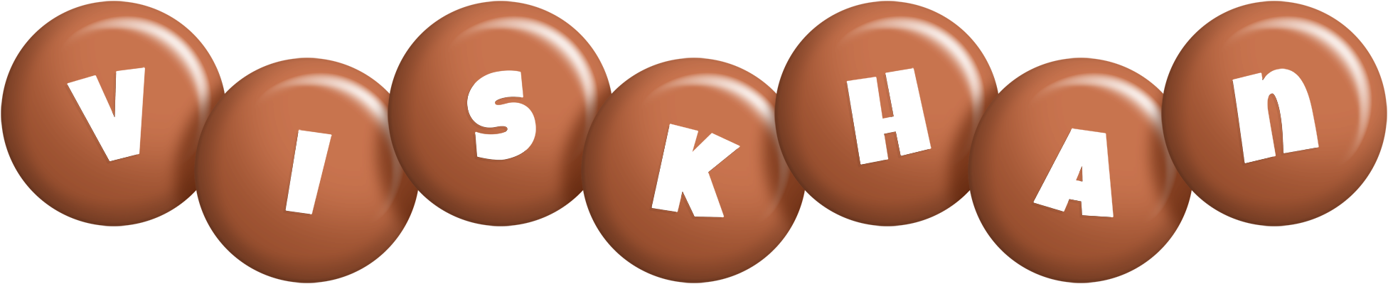 Viskhan candy-brown logo