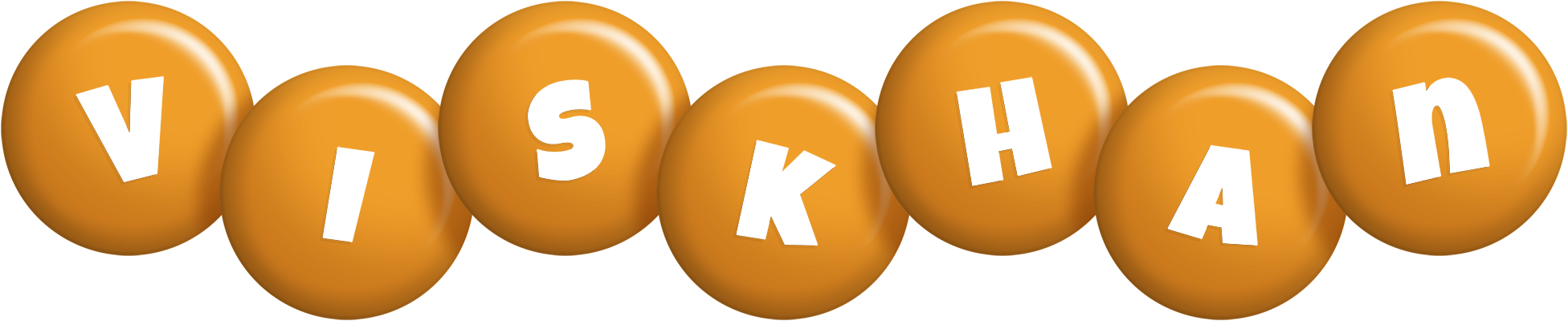 Viskhan candy-orange logo