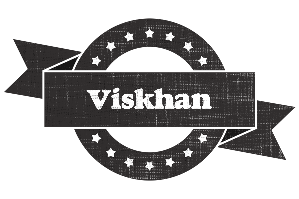 Viskhan grunge logo