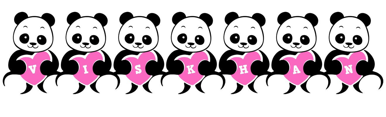 Viskhan love-panda logo