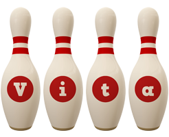 Vita bowling-pin logo