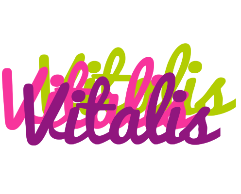 Vitalis flowers logo