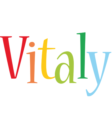 Vitaly birthday logo