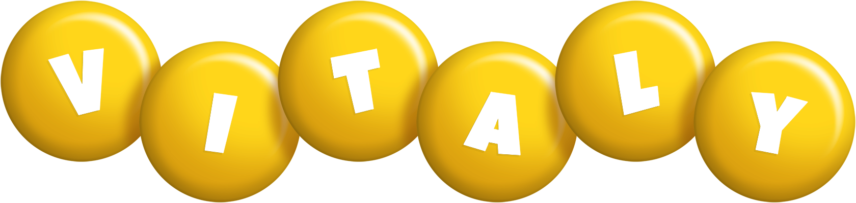 Vitaly candy-yellow logo
