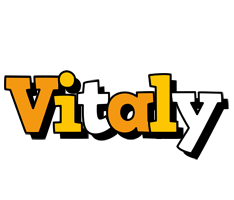Vitaly cartoon logo