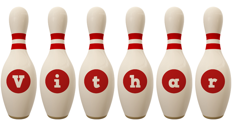 Vithar bowling-pin logo