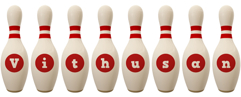 Vithusan bowling-pin logo