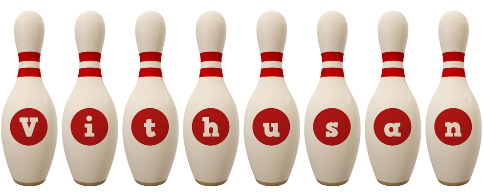 Vithusan bowling-pin logo
