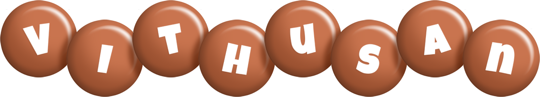 Vithusan candy-brown logo