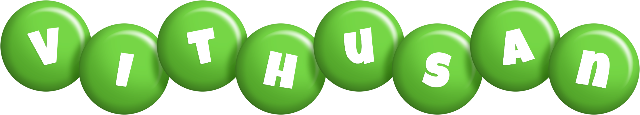 Vithusan candy-green logo
