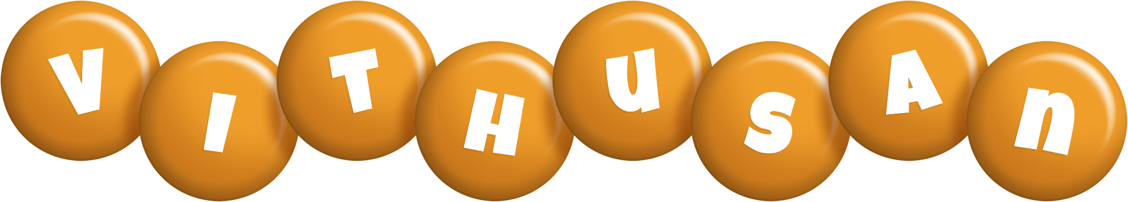 Vithusan candy-orange logo