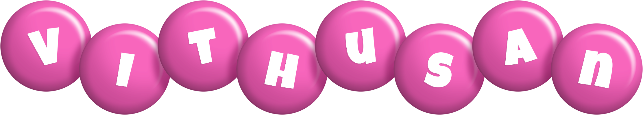 Vithusan candy-pink logo