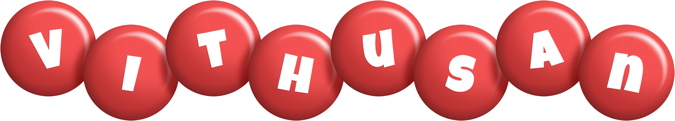 Vithusan candy-red logo