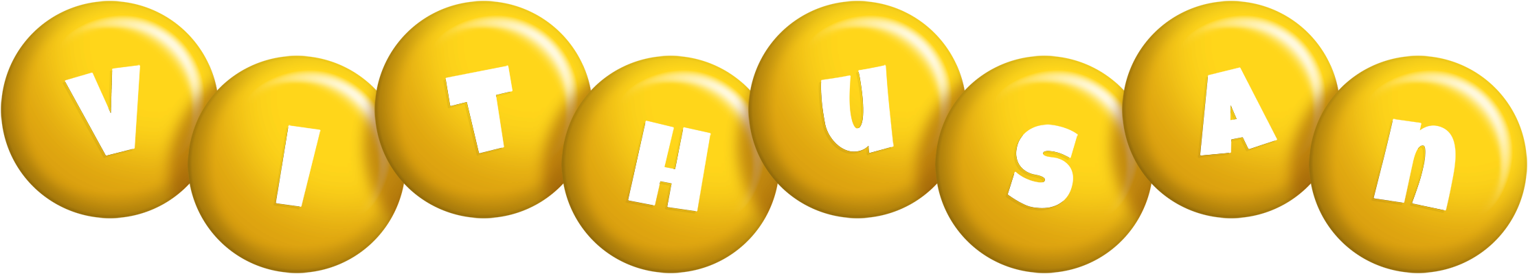 Vithusan candy-yellow logo