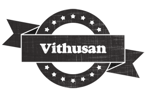 Vithusan grunge logo