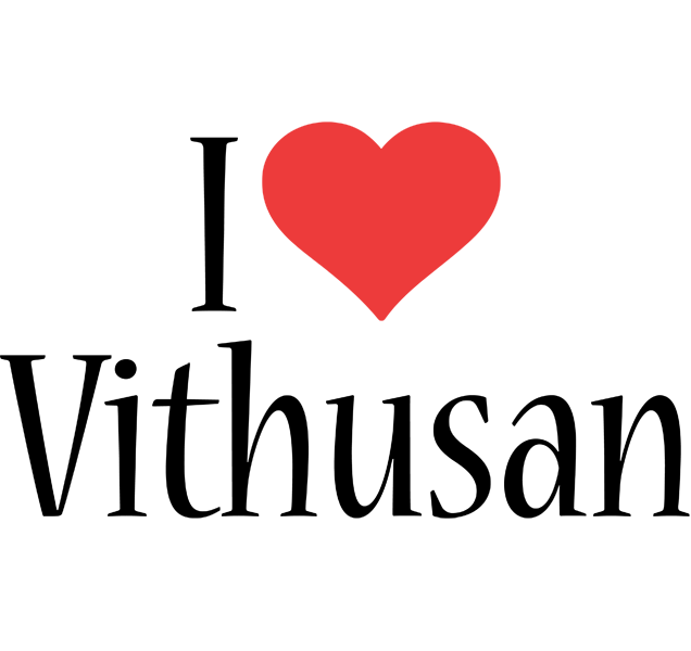 Vithusan i-love logo