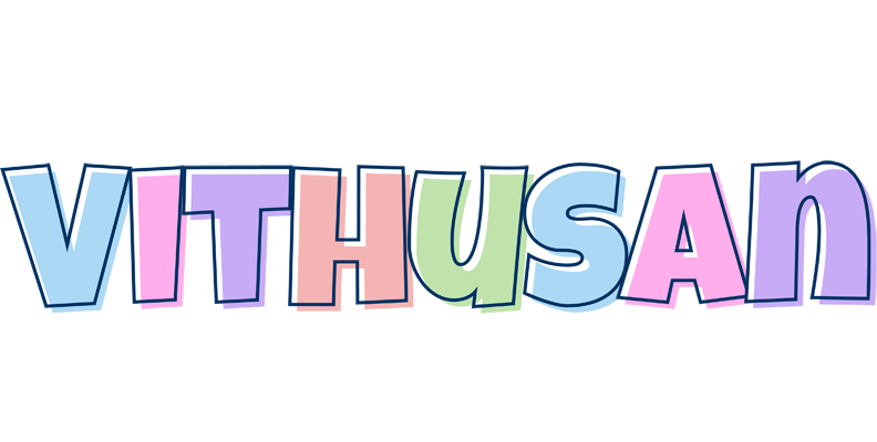 Vithusan pastel logo