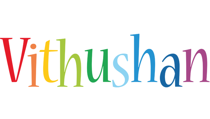 Vithushan birthday logo