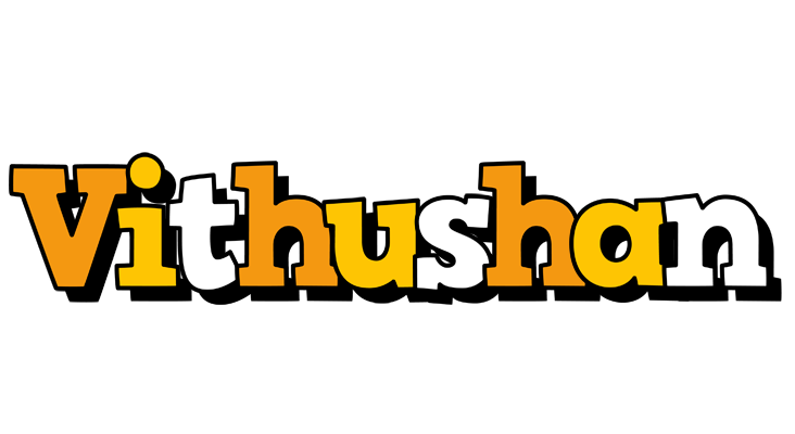 Vithushan cartoon logo