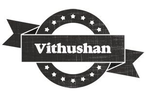 Vithushan grunge logo