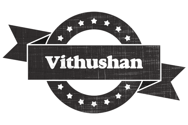 Vithushan grunge logo