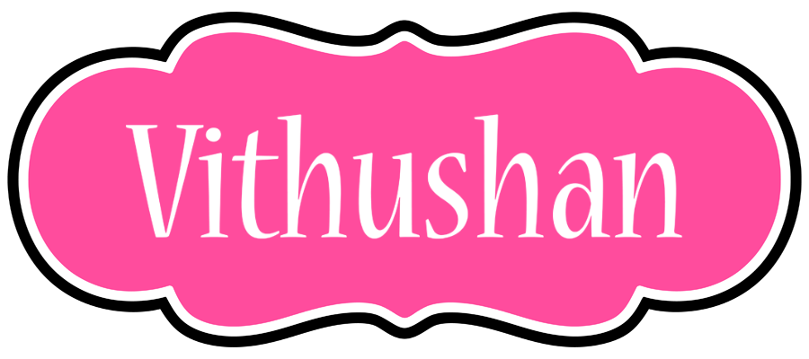 Vithushan invitation logo