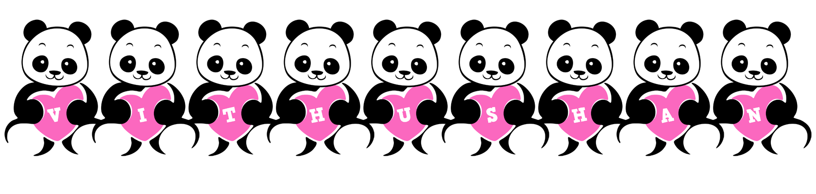 Vithushan love-panda logo