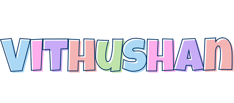 Vithushan pastel logo