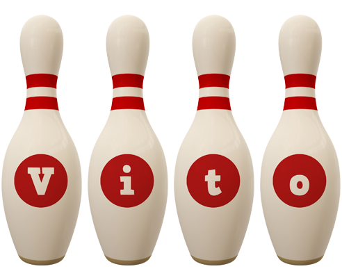 Vito bowling-pin logo