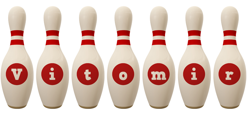 Vitomir bowling-pin logo