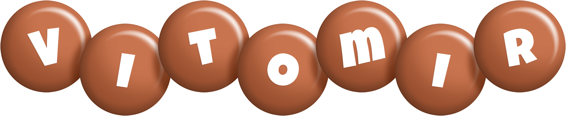 Vitomir candy-brown logo