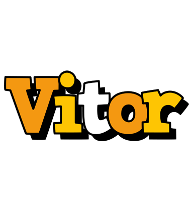 Vitor cartoon logo
