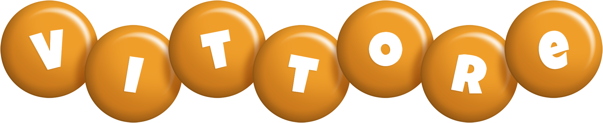 Vittore candy-orange logo