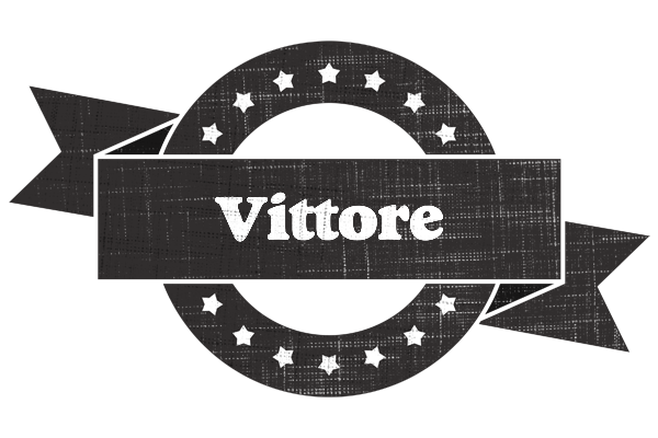 Vittore grunge logo