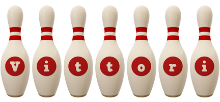 Vittori bowling-pin logo