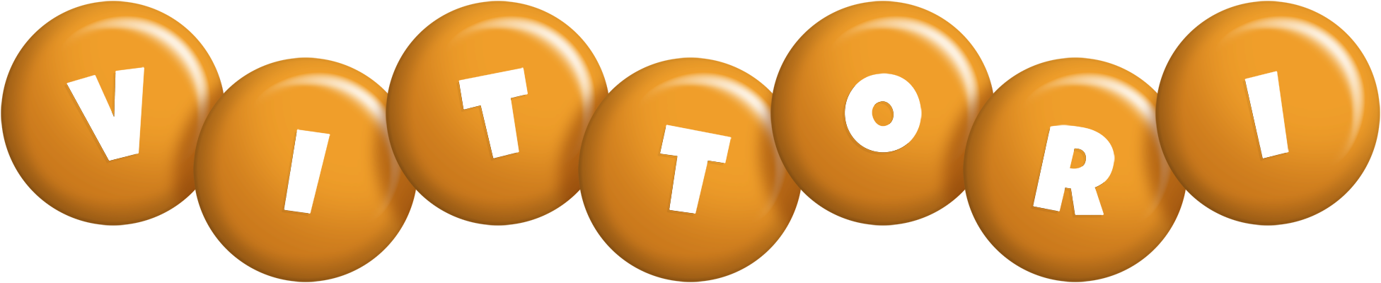 Vittori candy-orange logo