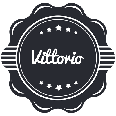 Vittorio badge logo