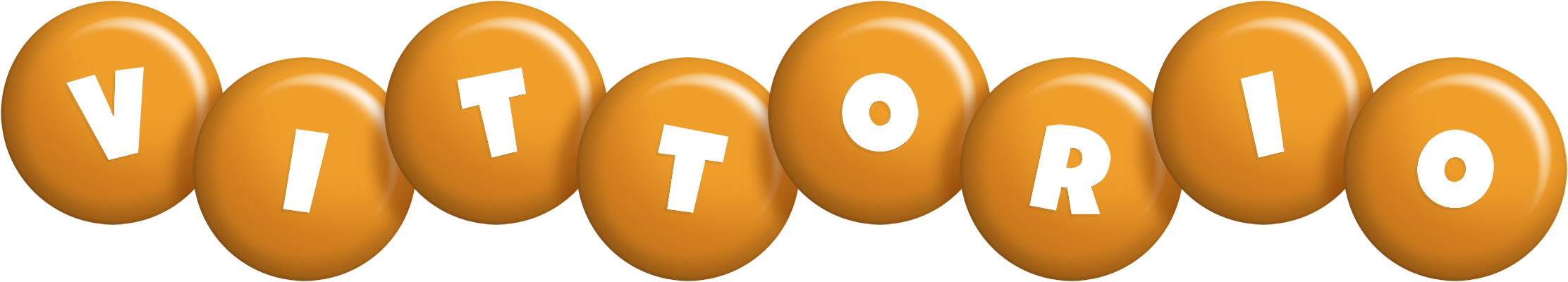 Vittorio candy-orange logo
