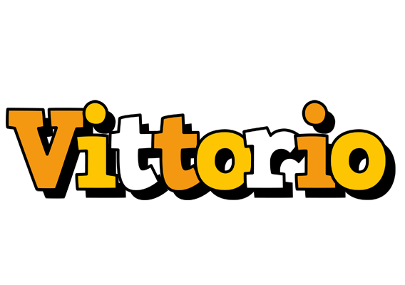 Vittorio cartoon logo
