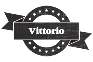 Vittorio grunge logo