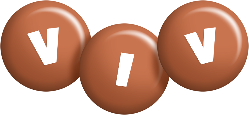 Viv candy-brown logo