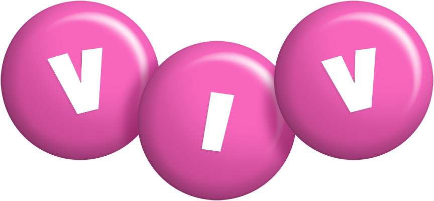 Viv candy-pink logo