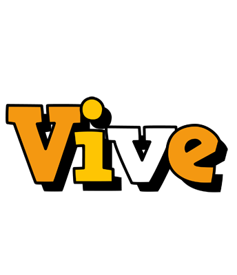 Vive cartoon logo