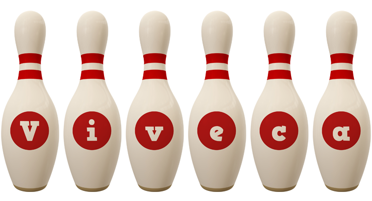 Viveca bowling-pin logo