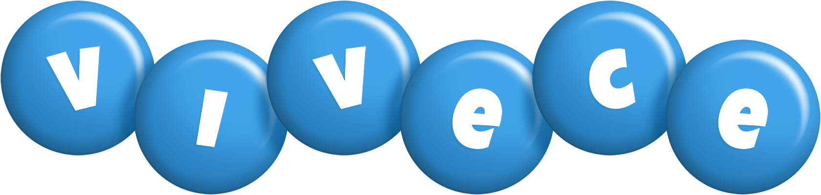 Vivece candy-blue logo