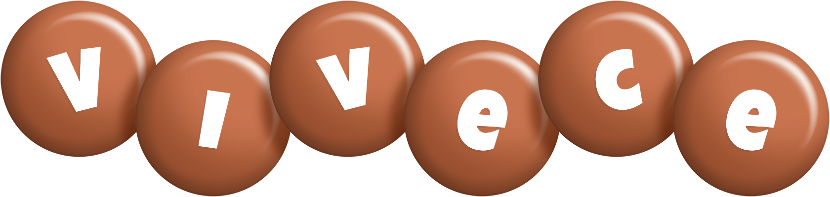 Vivece candy-brown logo