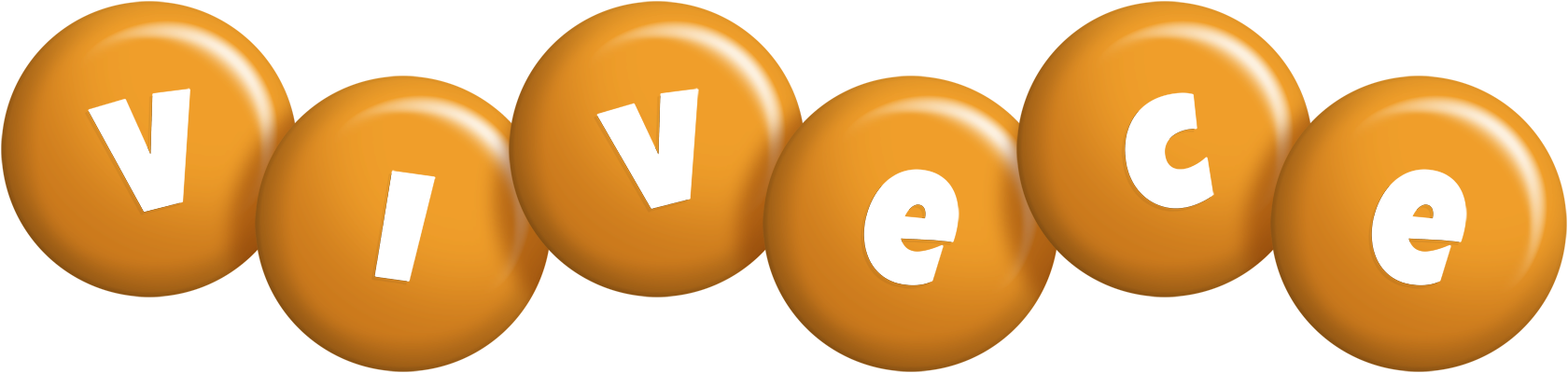 Vivece candy-orange logo