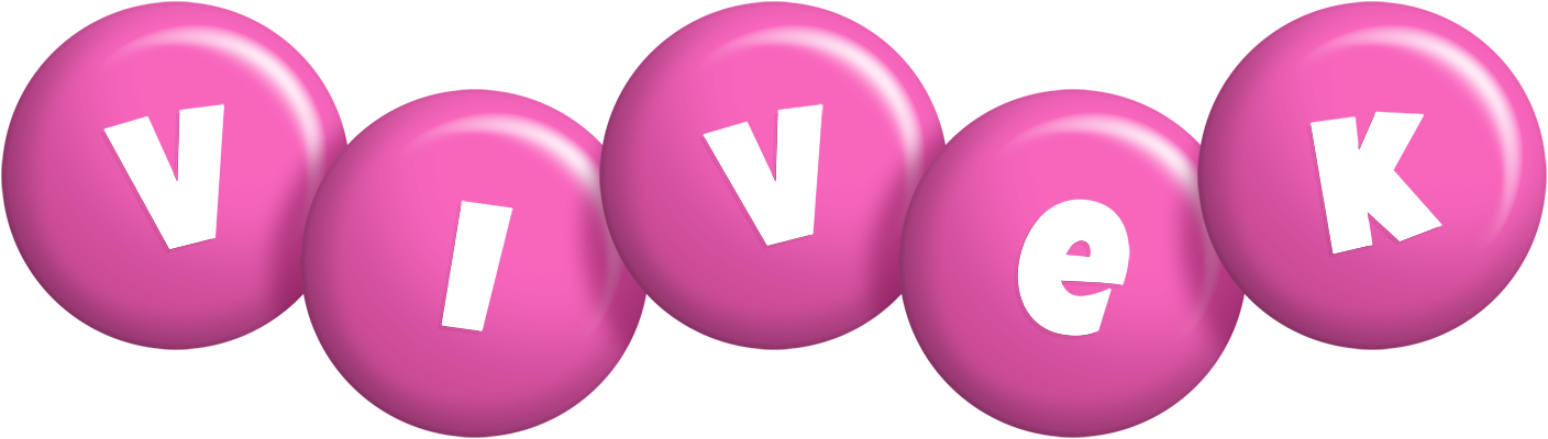 Vivek candy-pink logo